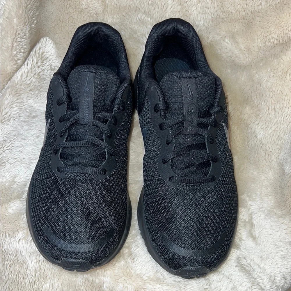 Nike Black Mesh Running Shoes‎